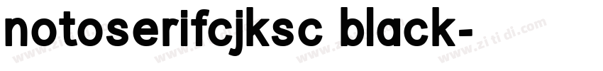 notoserifcjksc black字体转换